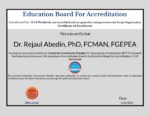 Dr. Rejaul Abedin, PhD, FCMAN, FGEPEA